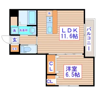 フィーロ宮町【3階】の間取り