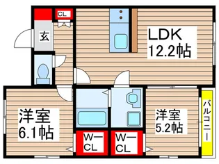 プレミール・ヴィラ【2階】の間取り