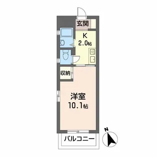 フロントビル千田【3階】の間取り