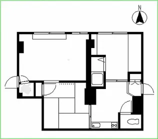 妙蓮寺マンション【1階】の間取り