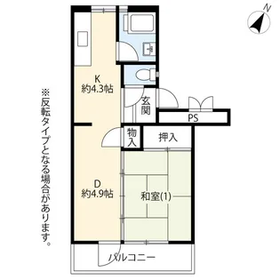UR館ヶ丘【2階】の間取り