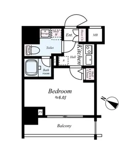 Le’aMARKS横濱【7階】の間取り