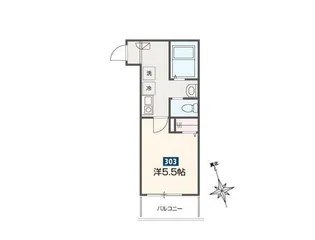 高座渋谷ヒルズ【3階】の間取り