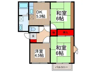 コーポマコB.C【2階】の間取り