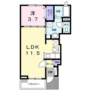 アヴァンツァート【1階】の間取り