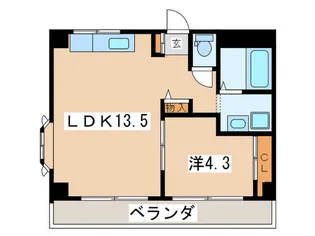 神藤ハイツ【1階】の間取り