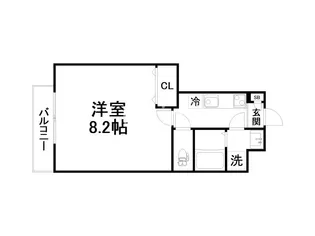 アンシェンヌ紫竹【3階】の間取り