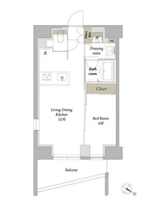 プライムメゾン西新宿【12階】の間取り