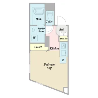 リーガランド不動前A棟【3階】の間取り