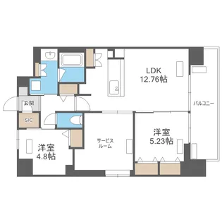 S-RESIDENCE天満橋ar【13階】の間取り