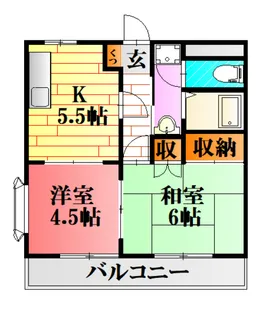 アスパラ館【2階】の間取り