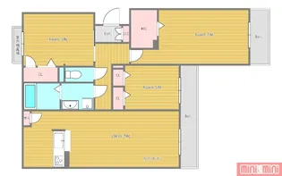 シャーメゾン鶴見緑地【1階】の間取り
