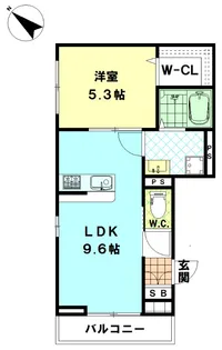 ワコウヒルズ【1階】の間取り