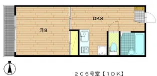ニュー野村マンション【2階】の間取り
