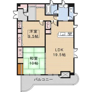 ニューハイツ花水木【6階】の間取り