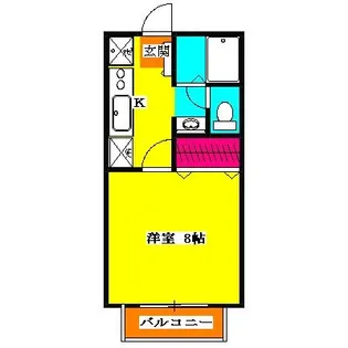 ボヌールB【2階】の間取り