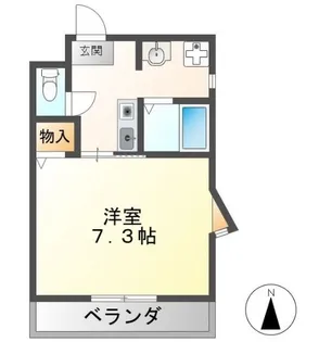 DWELL GOKENYA【2階】の間取り