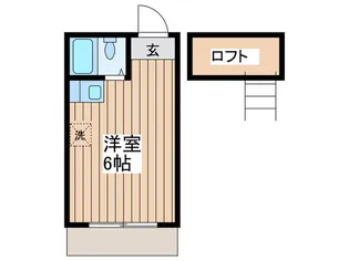メゾンパ-クサイド【1階】の間取り