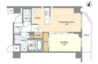 URBANLINK護国寺【4階】の間取り