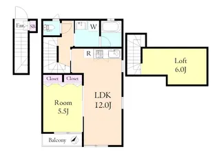 サン・ルピナール【2階】の間取り