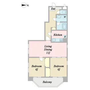 シャルム山口【5階】の間取り