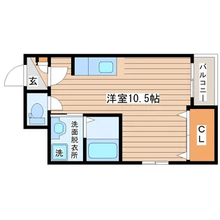 ペシュールA【1階】の間取り