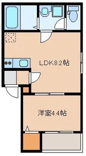 Luana箱崎【1階】の間取り