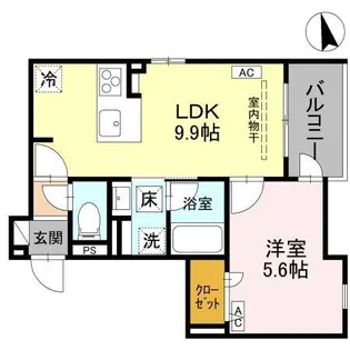 D-Grande桃井町【1階】の間取り