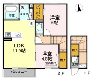 La・Maison B棟【2階】の間取り