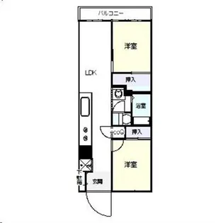 サンジェローム萩【2階】の間取り