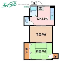 奈良屋【2階】の間取り