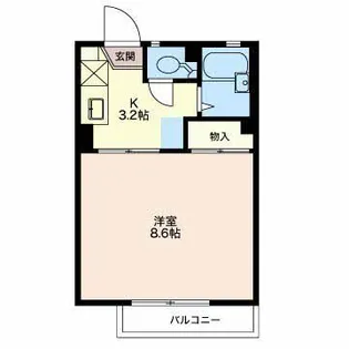 ベルメゾン南俣【2階】の間取り