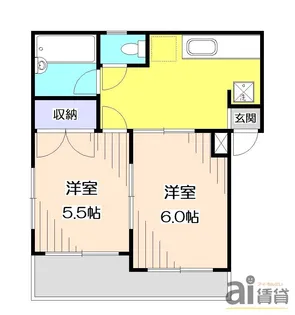 くすのき台マンション【2階】の間取り