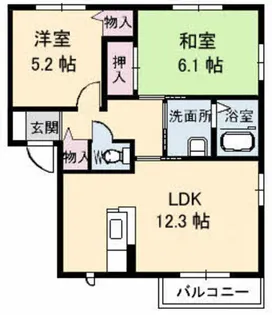 メゾンはなゆA棟【2階】の間取り
