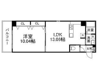 メディナ西院【2階】の間取り