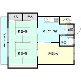 コーポみのり【2階】の間取り
