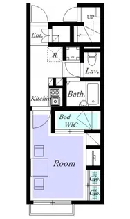 レオパレス旭ヒルズII【1階】の間取り