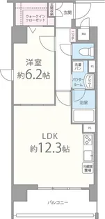 シェーネル・ブラウエン加古川【7階】の間取り