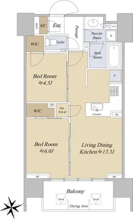 シティハウス文京湯島【5階】の間取り