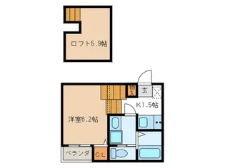 Cathbharr 車道【1階】の間取り