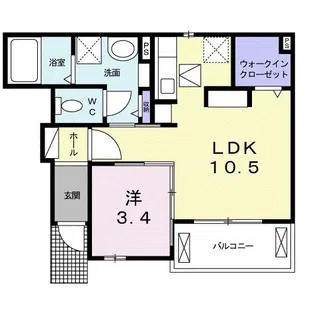 ベル・ソレイユ【1階】の間取り