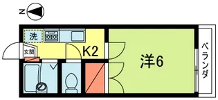 サットンプレイス梨花【2階】の間取り