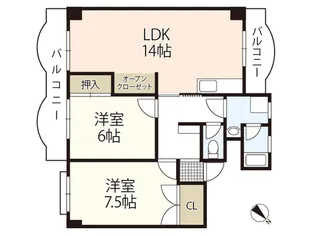 山根ハイム【3階】の間取り