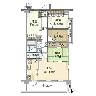 サンクレイドル日野【2階】の間取り