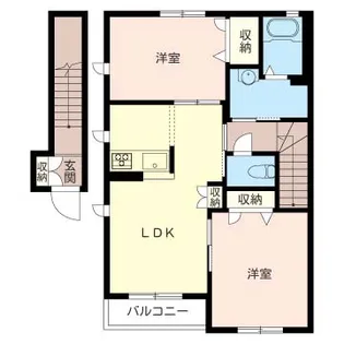 オックスブリッジ【2階】の間取り