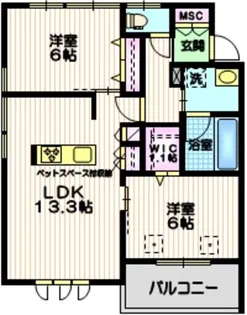 ラディアンス【3階】の間取り