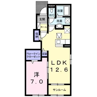 アヴニールIV【1階】の間取り