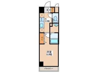 ヒルズパークサイド【9階】の間取り