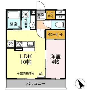 ハイム羽沢十番館【3階】の間取り