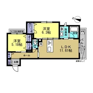 オーク レジデンス【2階】の間取り